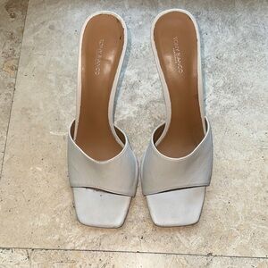 Tony Bianco White Heels Sleek Minimalist Design